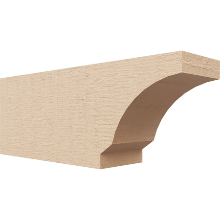 Ekena Millwork 4in. W x 6in. H x 16in. L Moab Woodgrain TimberThane Rafter Tail, Primed Tan RFTUR04X06X16MOARCPR